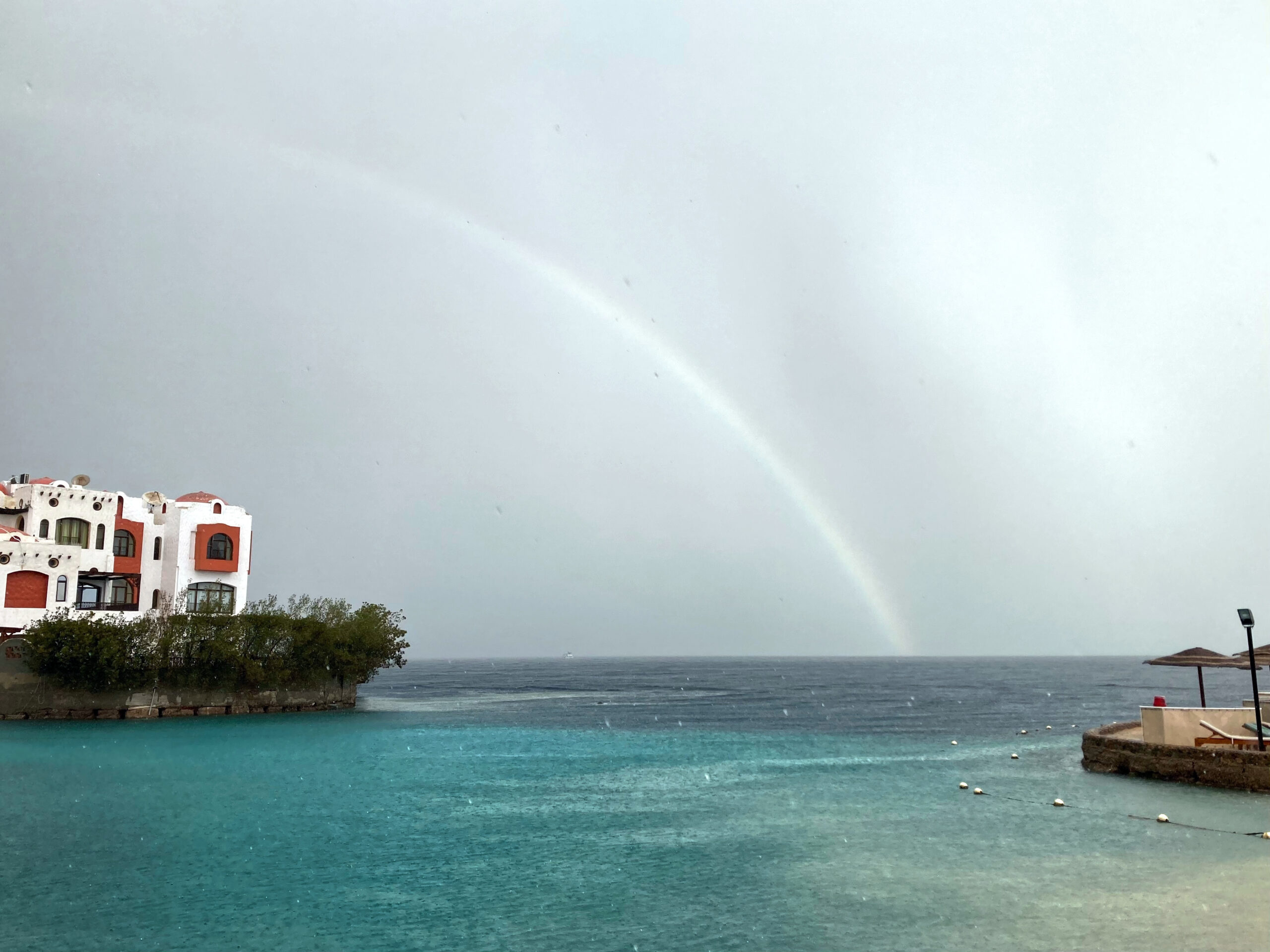 Ein Regenbogen am Neujahrstag